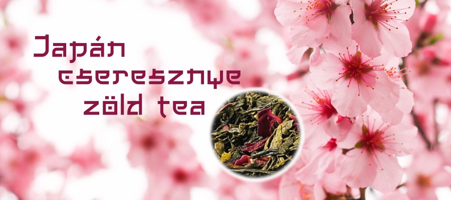 Japán cseresznye zöld tea